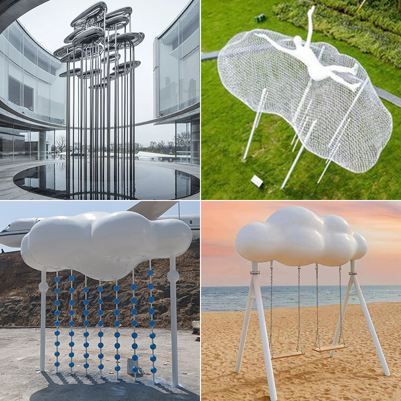 玻璃鋼云朵雕塑不銹鋼藝術(shù)景觀云朵擺件 玻璃鋼云朵雕塑不銹鋼藝術(shù)景觀云朵擺件