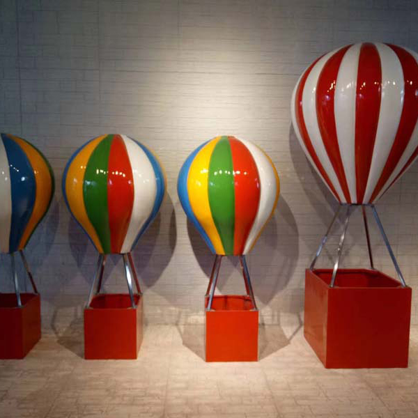 玻璃鋼氣球熱氣球雕塑不銹鋼氣球狗藝術(shù)擺件