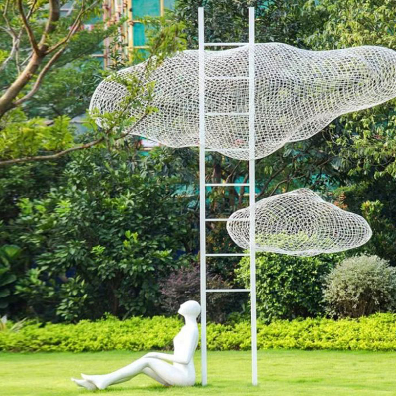 玻璃鋼云朵雕塑不銹鋼藝術(shù)景觀云朵擺件 玻璃鋼云朵雕塑不銹鋼藝術(shù)景觀云朵擺件