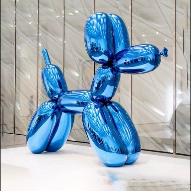玻璃鋼氣球熱氣球雕塑不銹鋼氣球狗藝術(shù)擺件