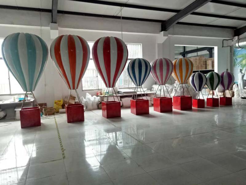 玻璃鋼氣球熱氣球雕塑不銹鋼氣球狗藝術(shù)擺件