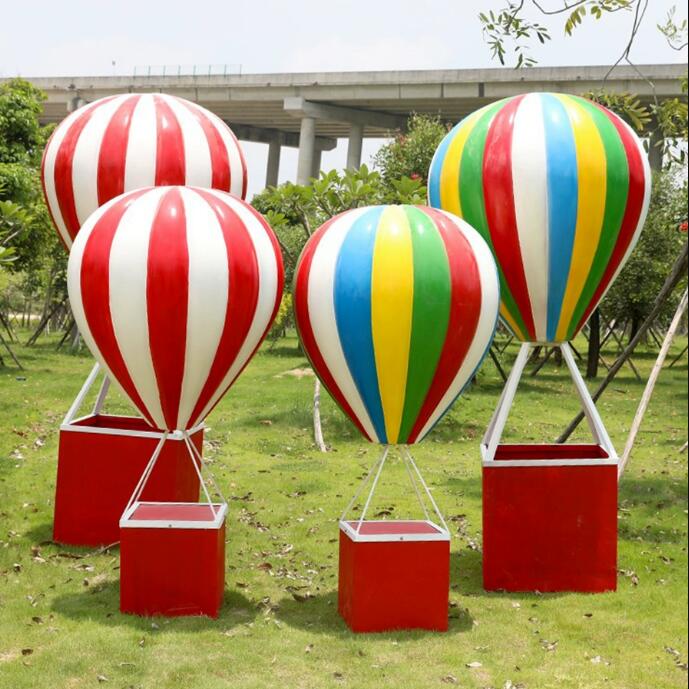 玻璃鋼氣球熱氣球雕塑不銹鋼氣球狗藝術(shù)擺件