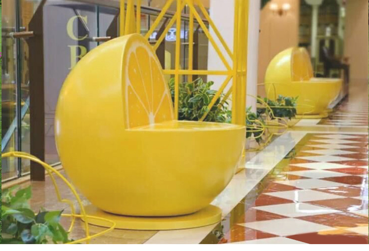 玻璃鋼水果座椅異形藝術(shù)造型坐凳