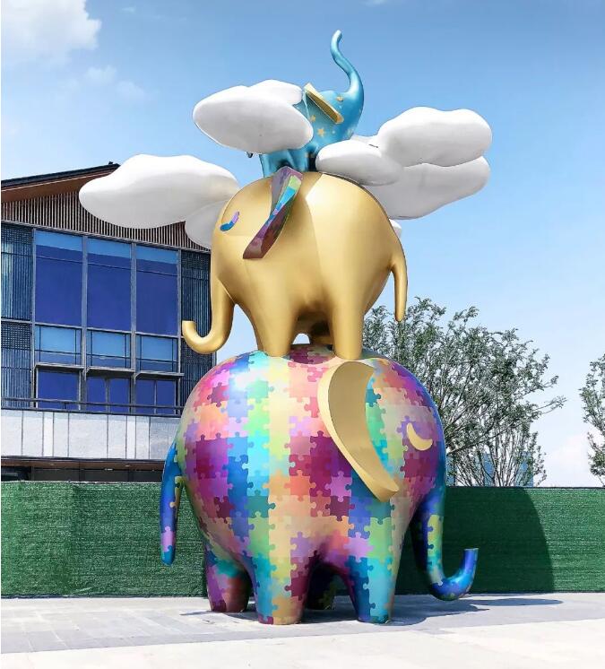 大象雕塑-玻璃鋼ip形象大象擺件為什么這么受歡迎!