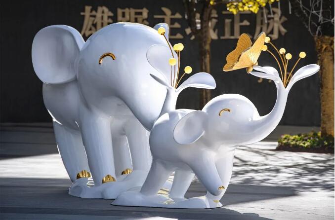 大象雕塑-玻璃鋼ip形象大象擺件為什么這么受歡迎!