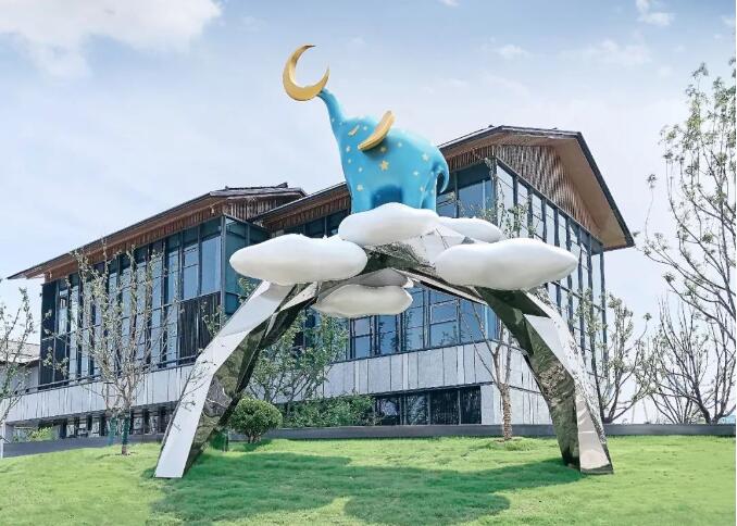 大象雕塑-玻璃鋼ip形象大象擺件為什么這么受歡迎!