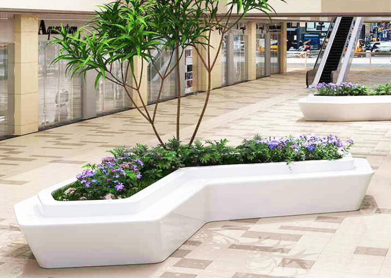 玻璃鋼樹池坐凳，戶外花壇花池景觀座椅種類款式!