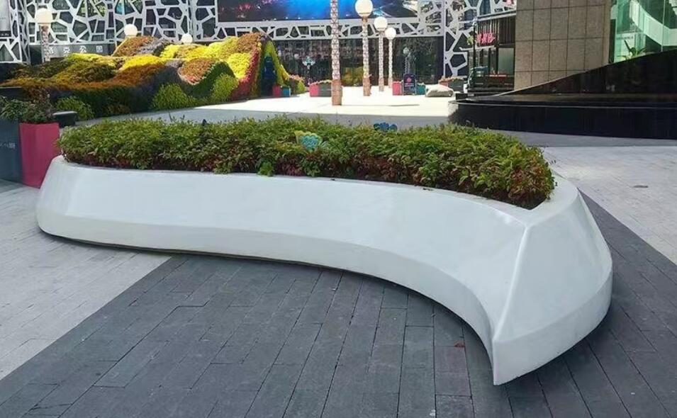 玻璃鋼樹池坐凳，戶外花壇花池景觀座椅種類款式!