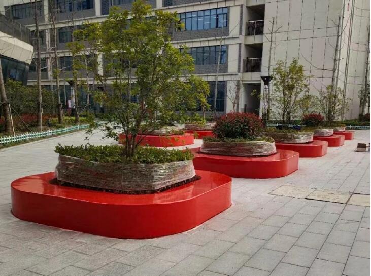 玻璃鋼樹池坐凳，戶外花壇花池景觀座椅種類款式!