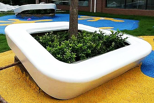 玻璃鋼樹池坐凳，戶外花壇花池景觀座椅種類款式!