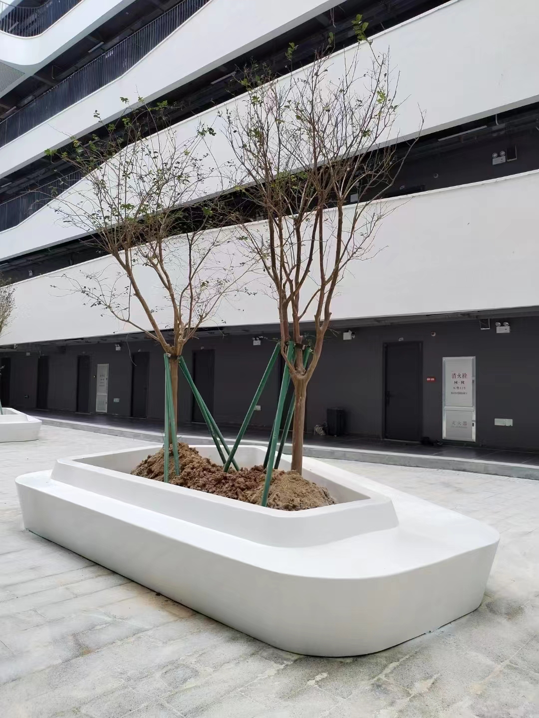 玻璃鋼樹池坐凳，戶外花壇花池景觀座椅種類款式!