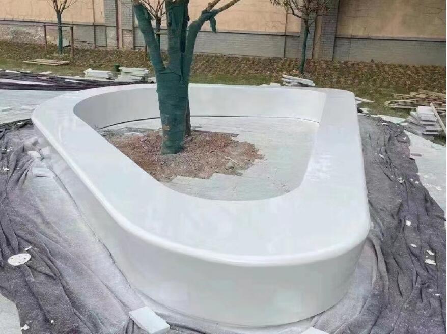 玻璃鋼樹池坐凳，戶外花壇花池景觀座椅種類款式!