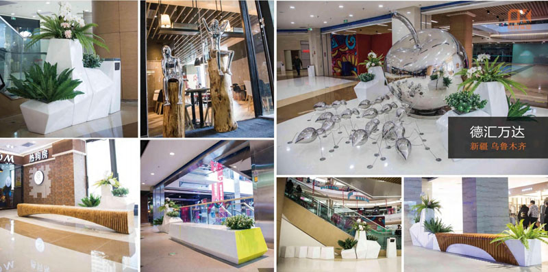 湖南祁東縣洪橋鎮(zhèn)玻璃鋼雕塑景觀小品擺件定制案例