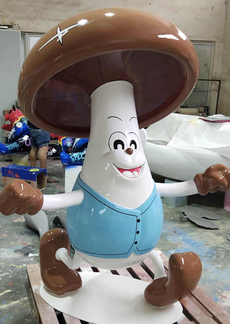 玻璃鋼兔子雕塑卡通動物新年美陳裝飾擺件