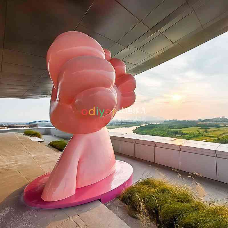 玻璃鋼卡通造型雕塑大型戶外觀景臺小品擺件