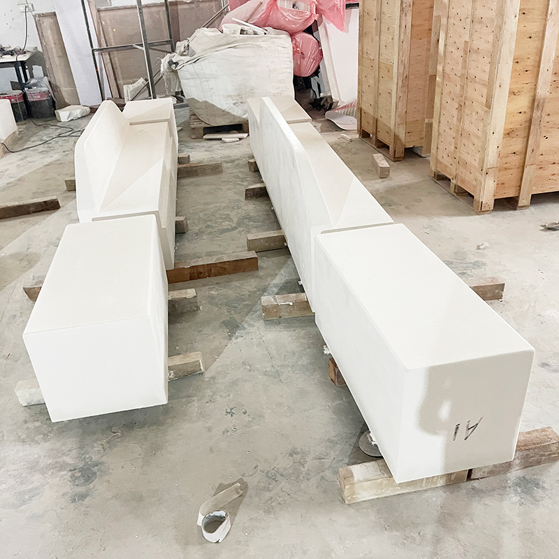 木質(zhì)切片山峰造型座椅藝術(shù)美陳休閑坐凳