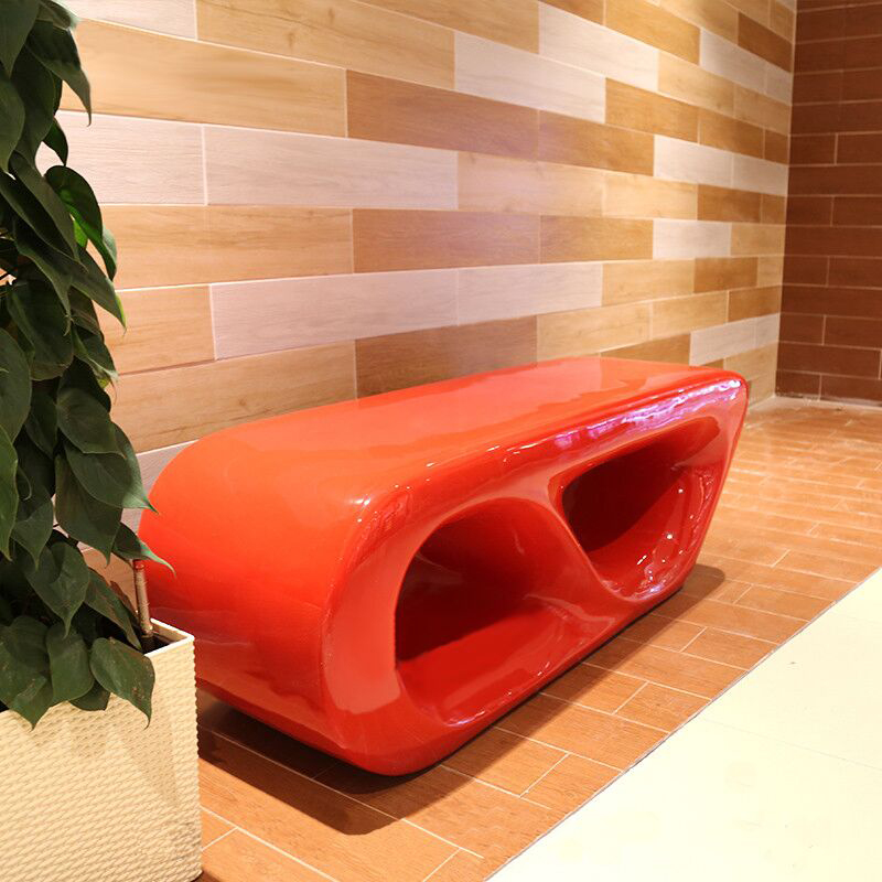 玻璃鋼日子坐凳，商場時尚休閑藝術(shù)座椅!