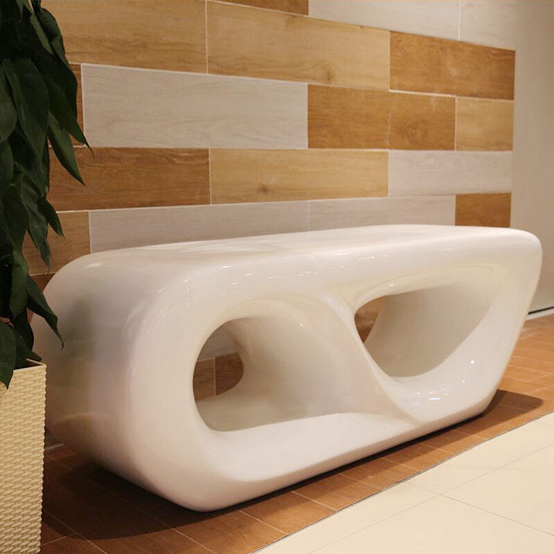 玻璃鋼日子坐凳，商場時尚休閑藝術(shù)座椅!